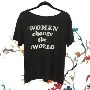 Junk Food Women Change the World Tee